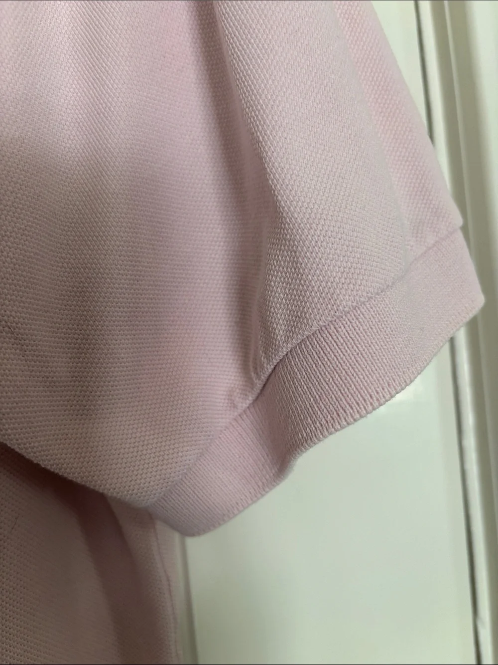 Ralph Lauren Men’s Pale Pink Polo with Blue Pony Logo
